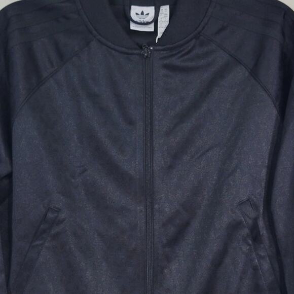 Adidas Jacket Womens Medium Monogram Black Track Jacket Athletic  NWT $85 Retail - Picture 4 of 9